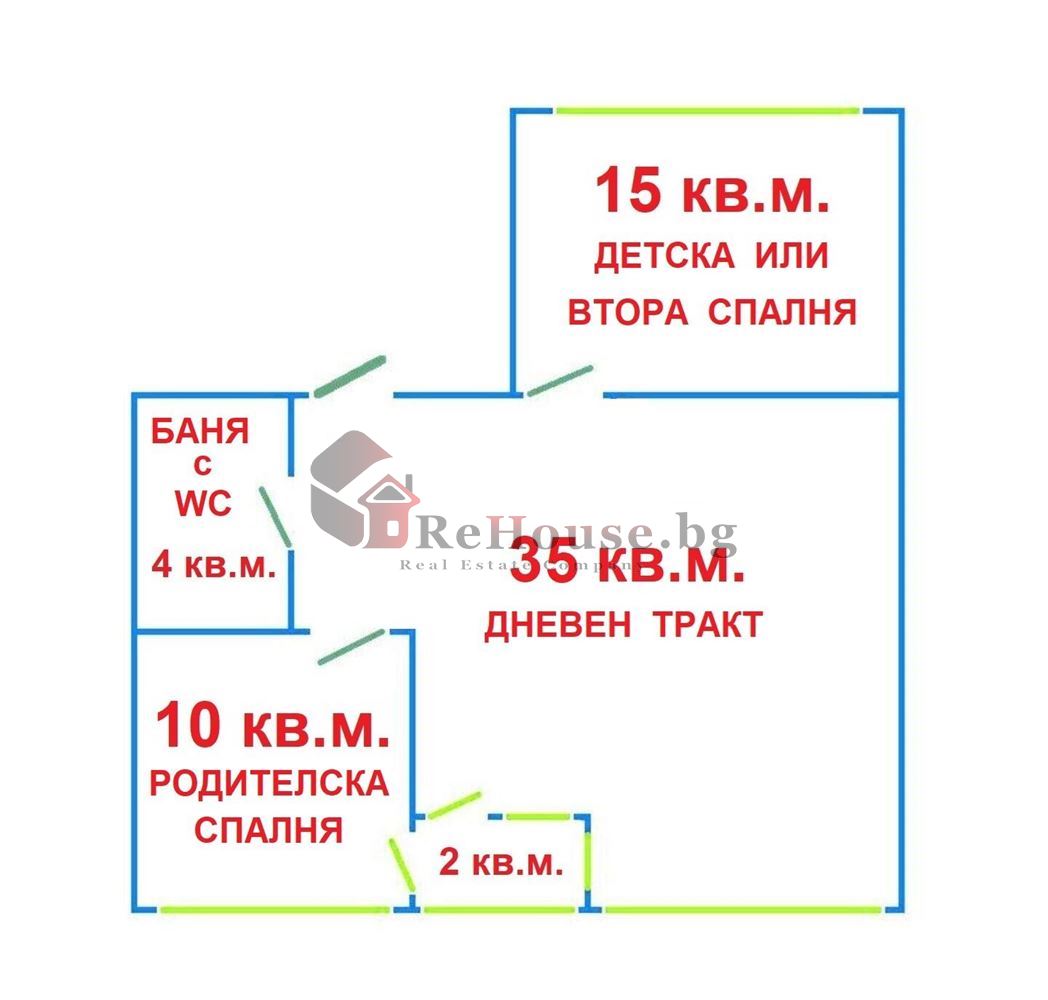 Просторен тристаен апартамент до ВИНС - 0